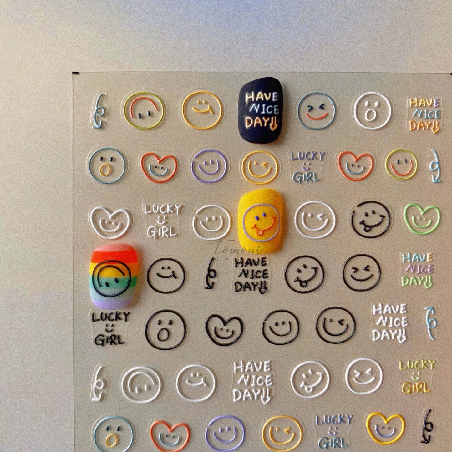 Nagelsticker 3D - HAVE A NICE DAY