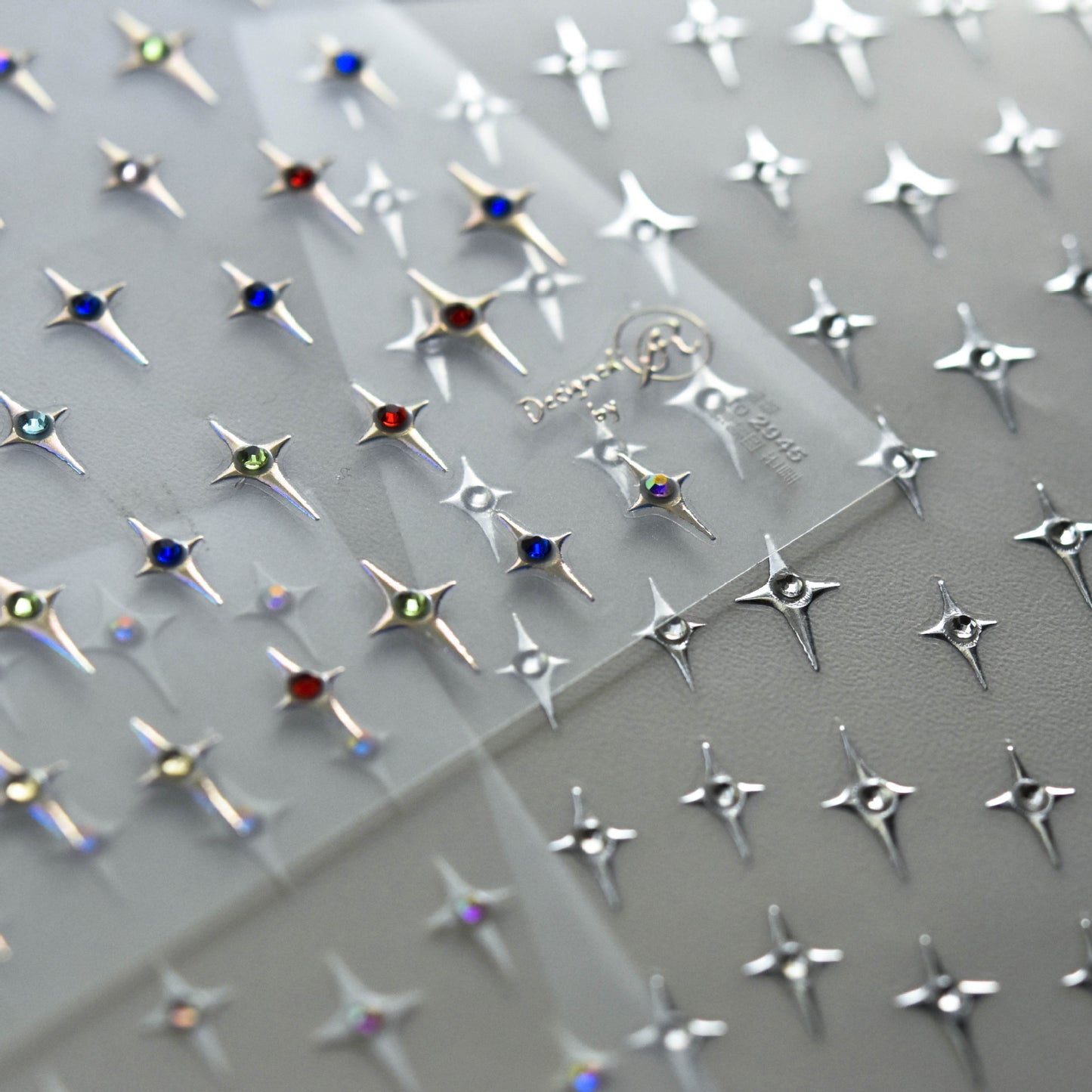 Nagelsticker Diamant - VIERZACKIGE STERNE