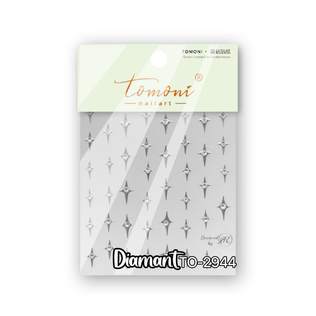 Nagelsticker Diamant - VIERZACKIGE STERNE
